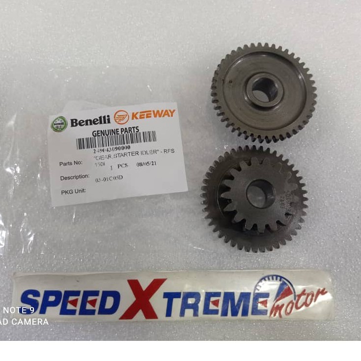 BENELLI RFS150 150s ENGINE PART - GEAR STARTER IDLER (01-04-2025 ...