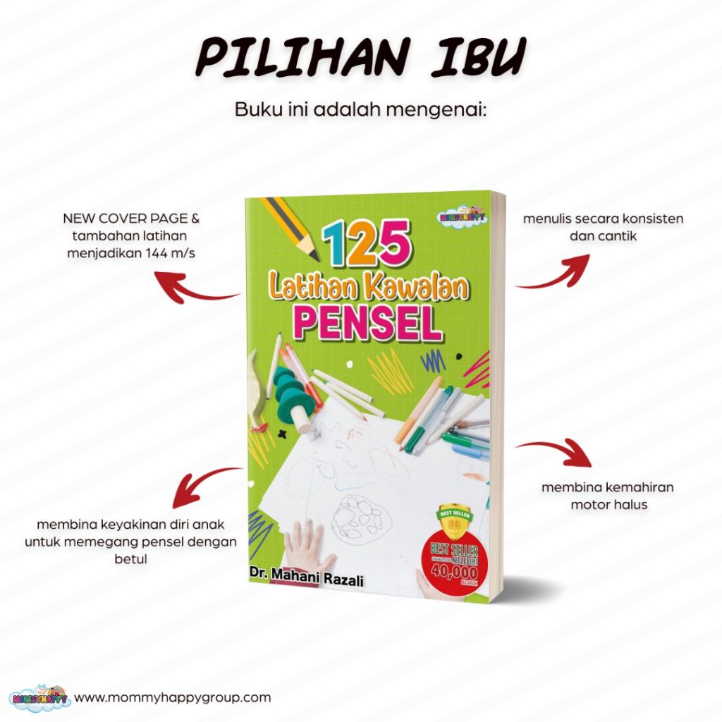 READY STOCK BUKU 125 LATIHAN KAWALAN PENSEL DAN PEMEGANG PENSEL KANAK ...