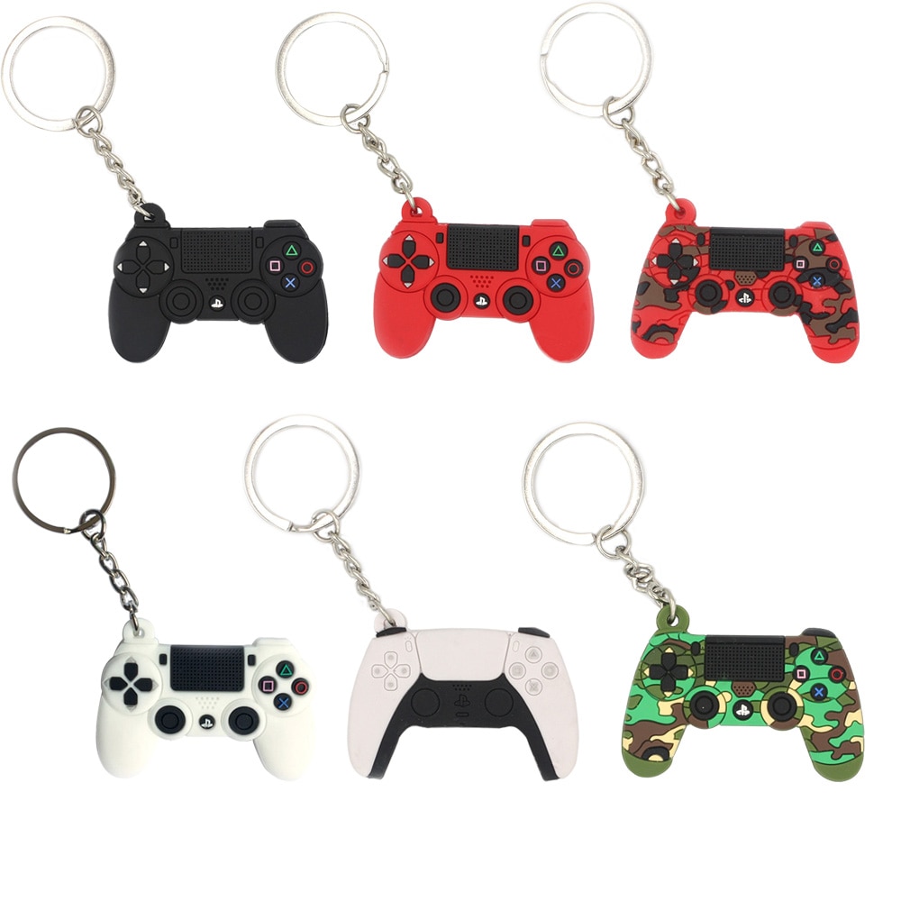 Game Machine Keychain & Keyring Cute Gamepad Boyfriend Joystick Key ...