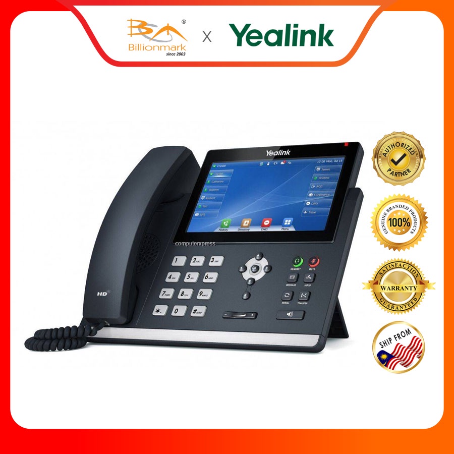 Yealink SIP-T48U Gigabit A Revolutionary SIP Phone WIith A 7-INCH Touch  Screen | Billionmark | Shopee Malaysia