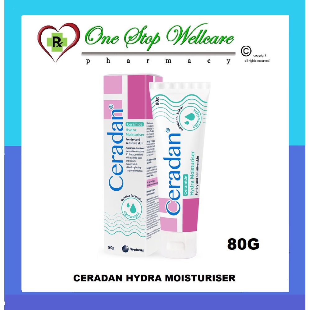 Ceradan Hydra Moisturizer Enriched with Ceramide 80G (EXP 07/2025