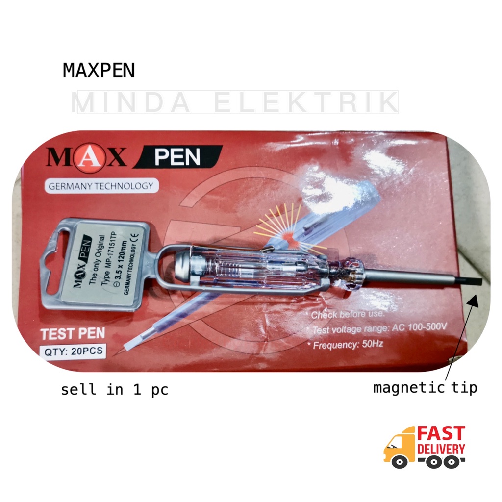 Electrical Test pen Screwdriver Magnetic Tip Spark Detecting ...