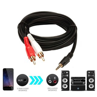 Vention RCA Cable 3.5mm to 2RCA Splitter RCA Jack 3.5 Cable RCA Audio Cable  for Smartphone Amplifier Home Theater AUX Cable RCA