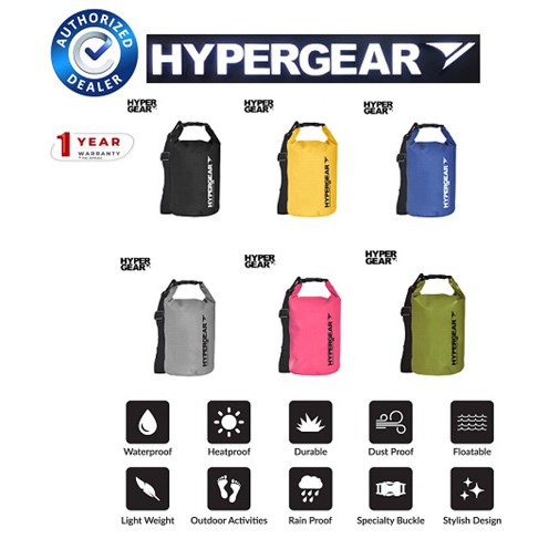 Hypergear Dry Bag 5L Waterproof ( 1 Year Warranty )