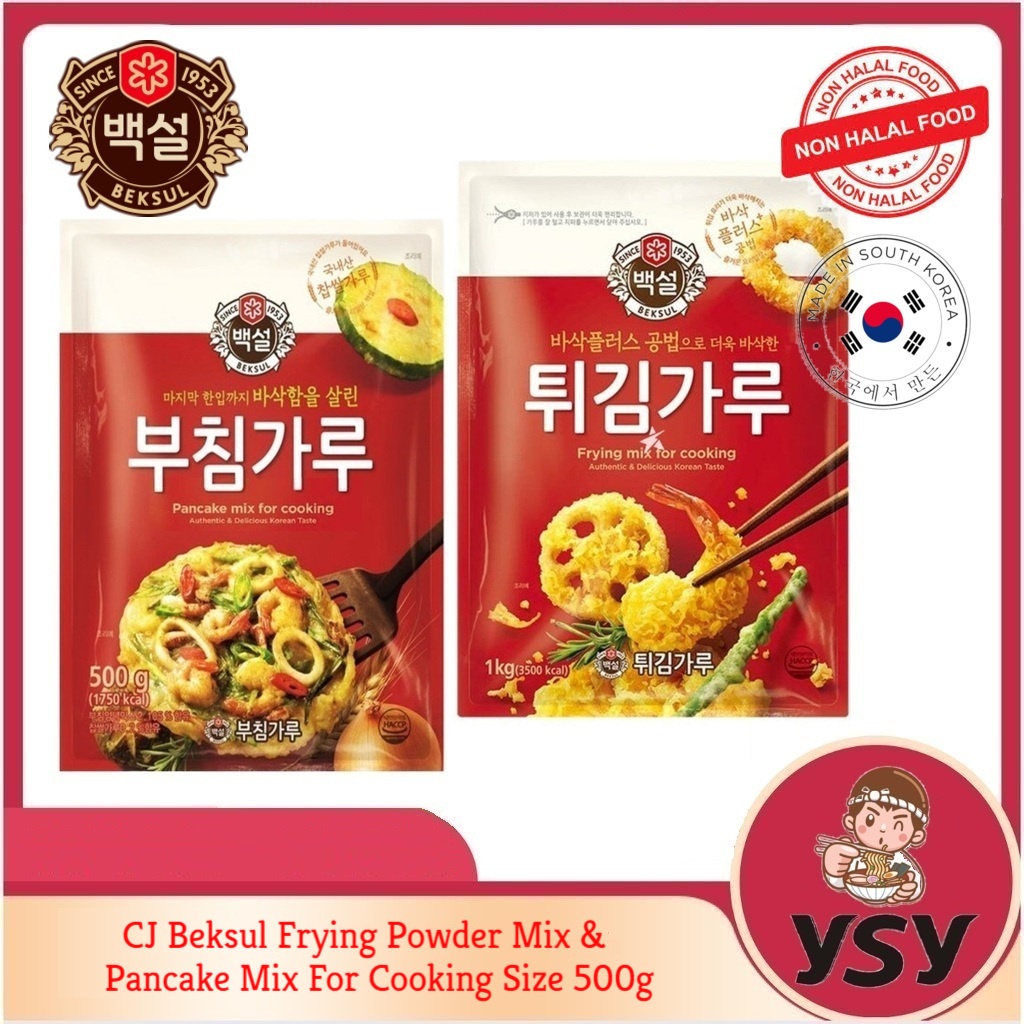 EXP 4/2025 CJ Beksul Frying Powder Mix & Pancake Mix For Cooking Size
