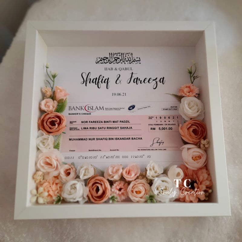 FRAME MAS KAHWIN CUSTOMIZE / HANTARAN KAHWIN | Shopee Malaysia