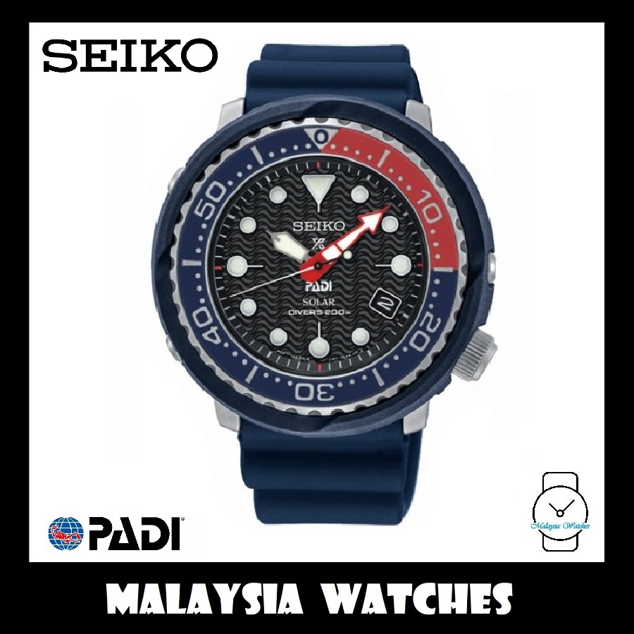 Seiko Prospex PADI SPECIAL EDITION Solar Diver s 200M SNE499P1 Gents Watch Shopee Malaysia