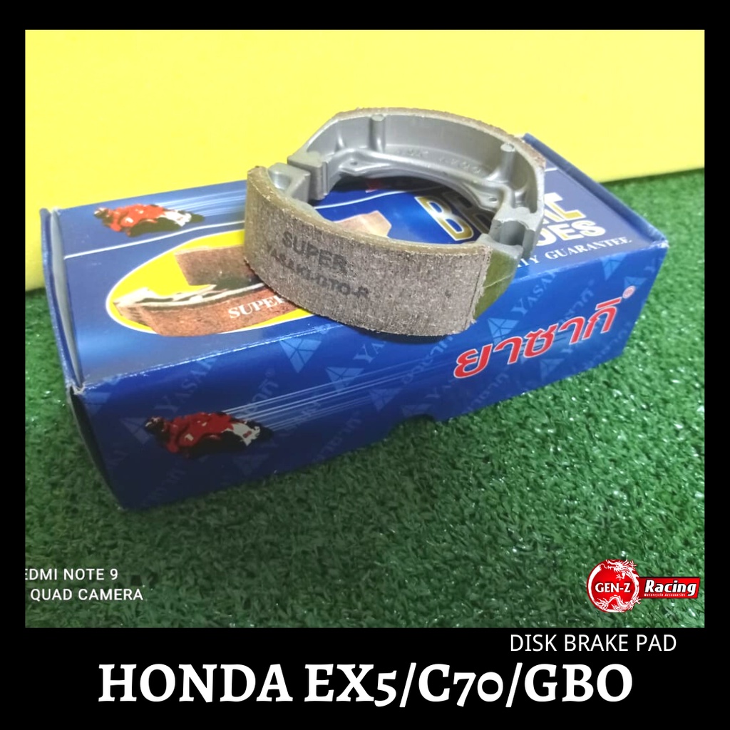 Honda EX5 Honda C70 Honda GBO Brake Shoes Rear Brake Shoes (Belakang)  (YASAKI) (OEM) Shopee Malaysia