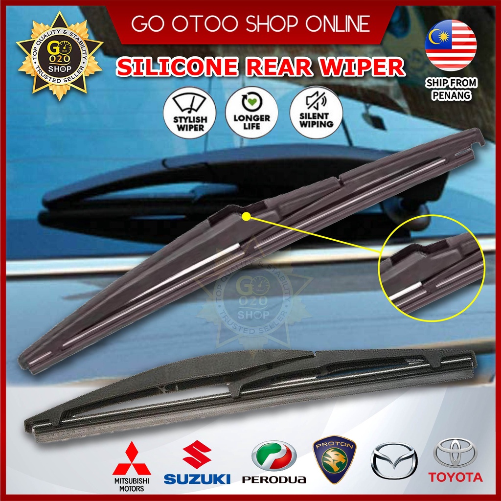 H307 Silicone Car Rear Wiper 10 /12 /14 /16 inch For Perodua Honda ...