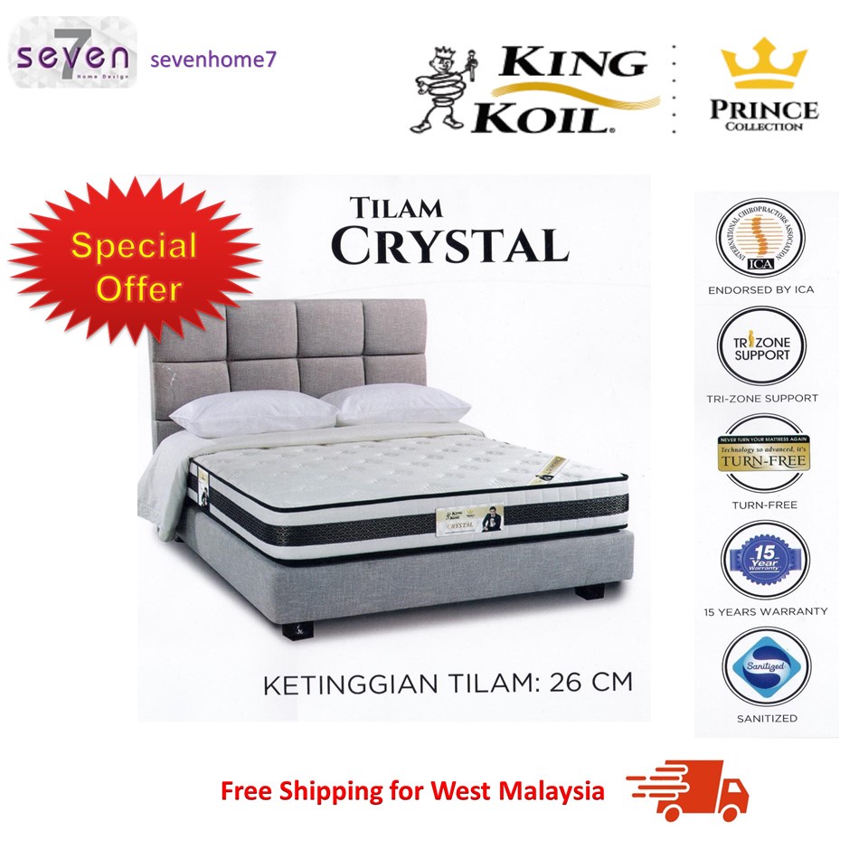 King koil deals crystal mattress