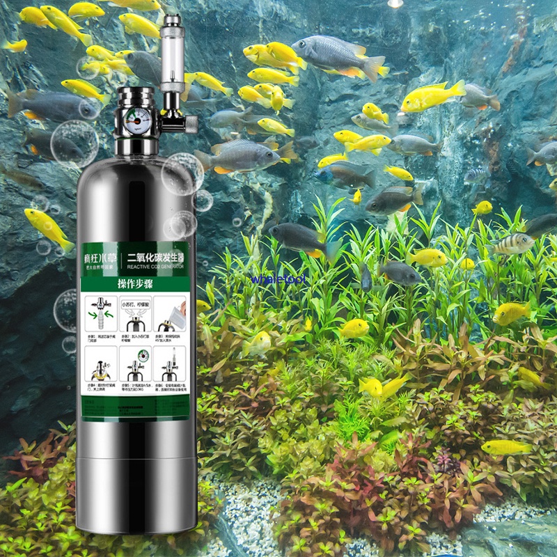 DIY Plants Stainless Steel CO2 Generator System CO2 Cylinder Aquarium