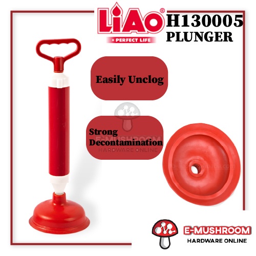 Liao High Pressure Drain Buster Toilet Plug Sink Plunger Tool Pump