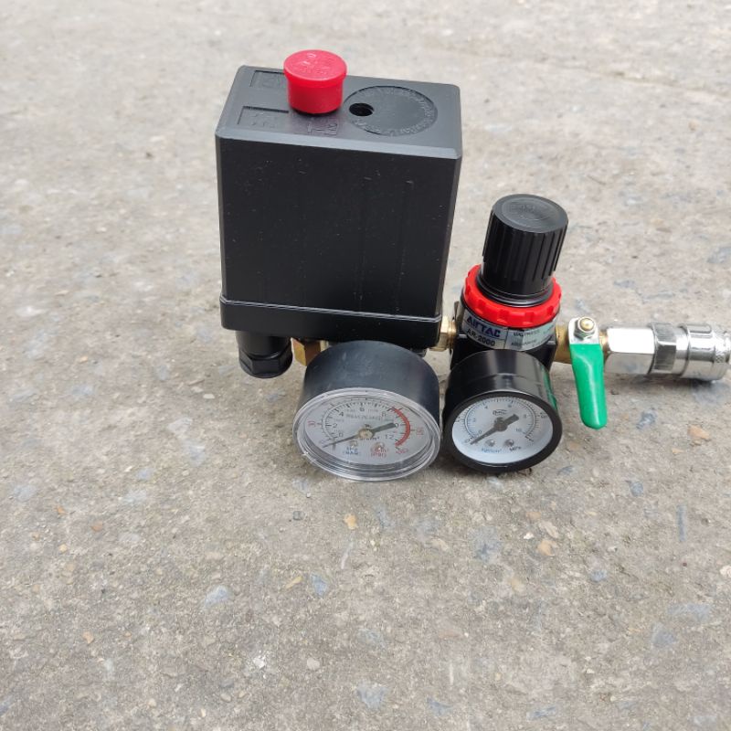 Air Compressor Relay Set With Clock And Pressure Valve Lock Valve