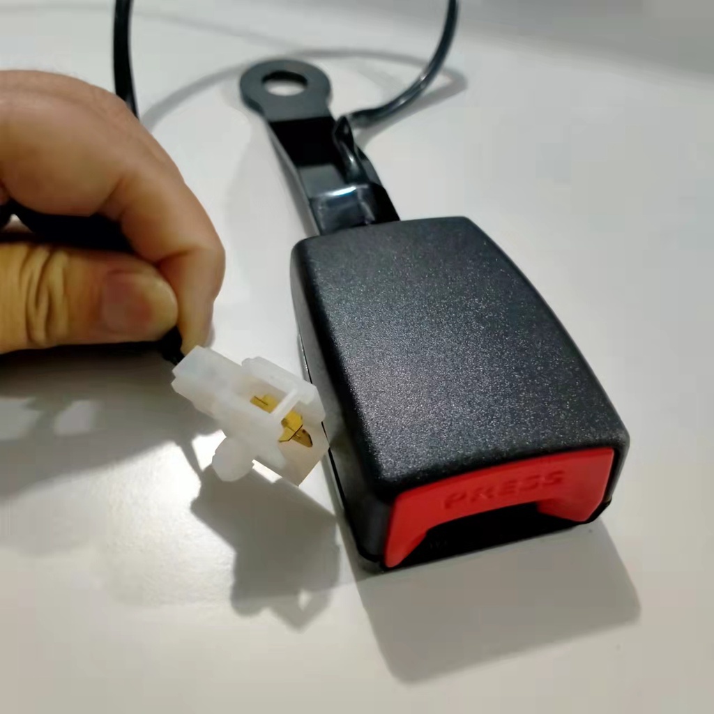 Car Seat Belt Buckle Head Socket Wire Rope Modified Base Lock Black