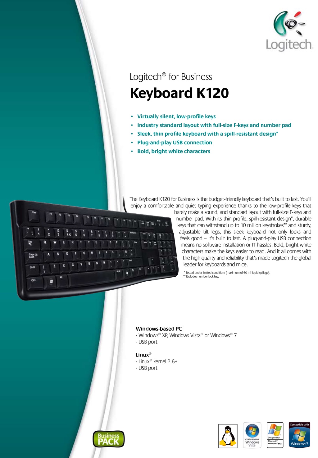 Logitech K120/K270/K375S USB Wired/Wireless/Bluetooth Keyboard Shopee