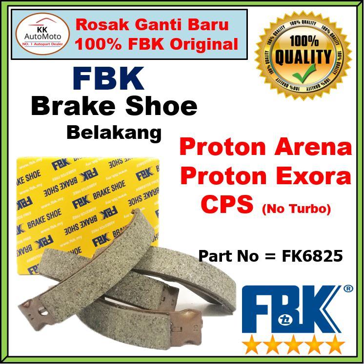 Proton Exora CPS (no turbo) / Proton Arena - FBK Rear Brake Shoes ...