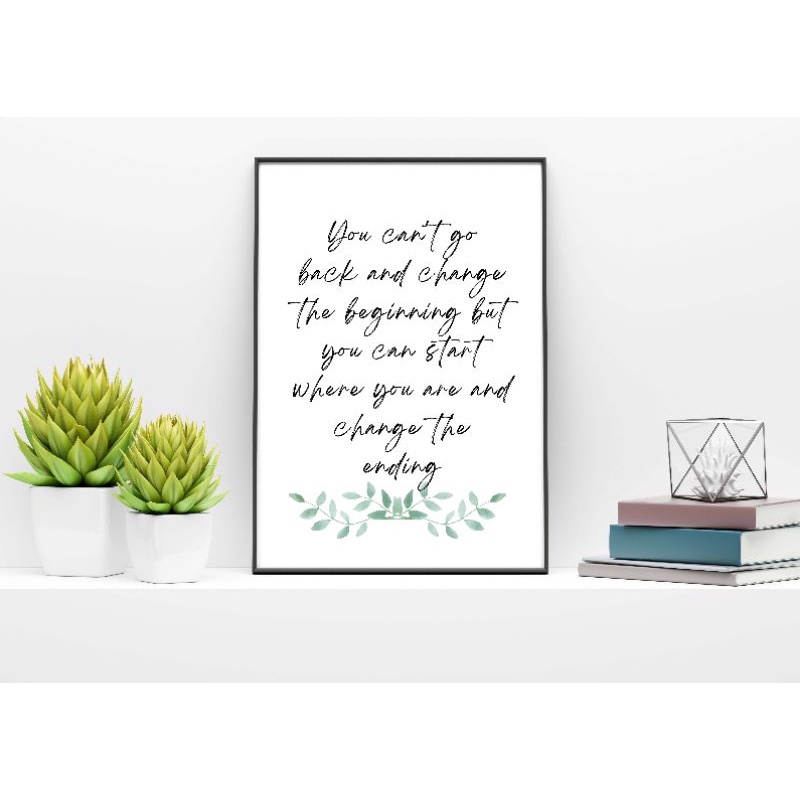 Change The Ending| Printable Art Wall, Instant Download, Digital Prints ...