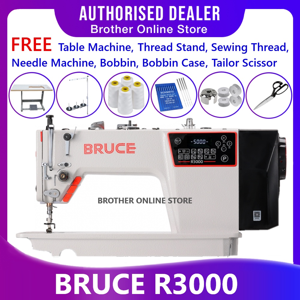 🔥READY STOCK🔥 Bruce R4000 High Speed Computerized Lockstitch Machine ...