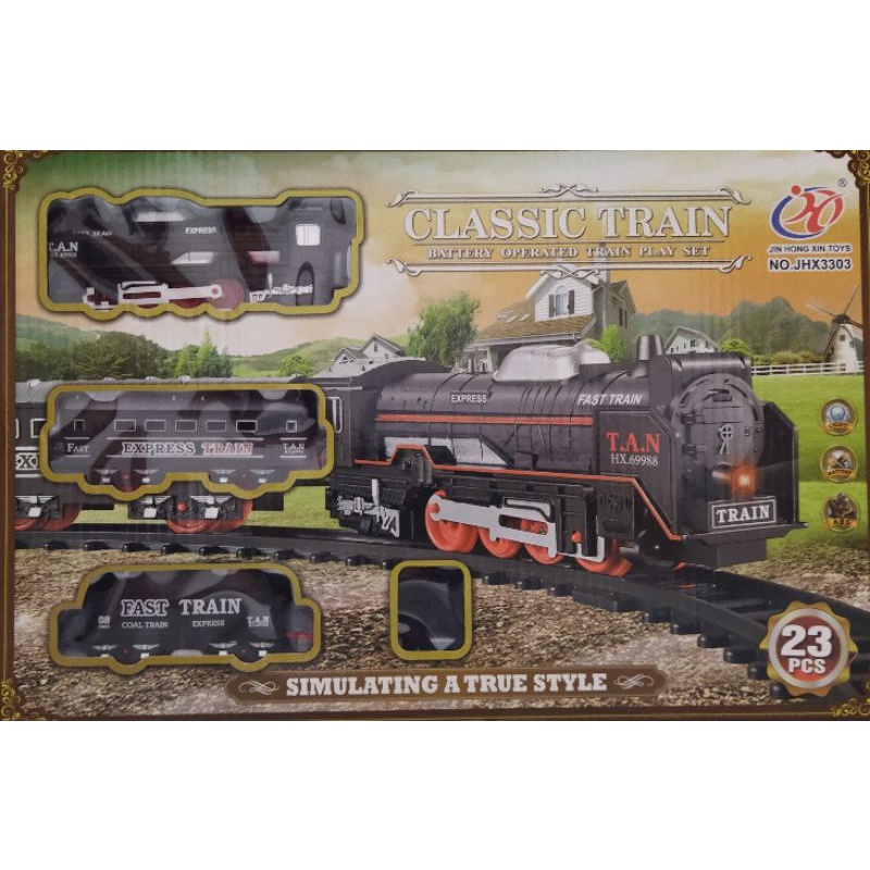 🔥[Ready stock in Malaysia]🔥 Classic train set (AA4 size battery ...