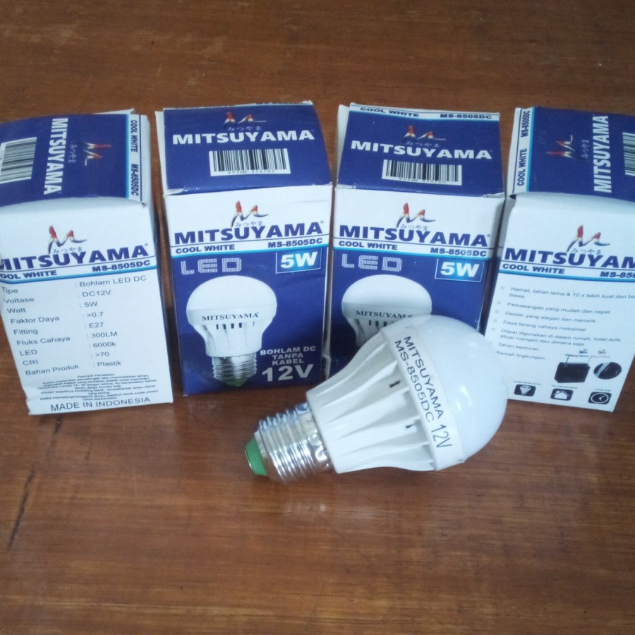Dc bulb lamp LED bulb 5w 12v cool white Without Cable | Shopee Malaysia