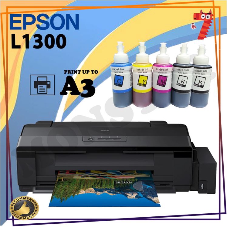 Epson L1300 A3 Color Single Function Ink Tank System Printer With Compatible Ink Shopee Malaysia 4261