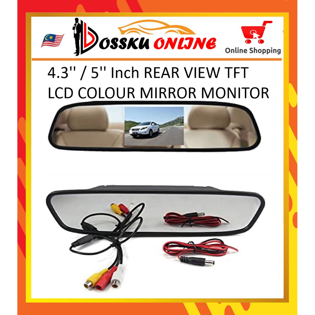 4.3'' / 5'' Inch REAR VIEW TFT LCD COLOUR MIRROR MONITOR | Shopee Malaysia