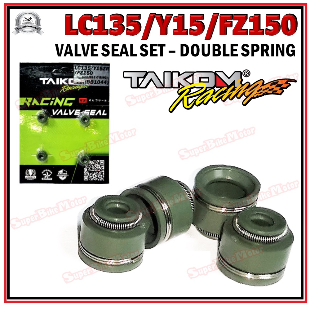 YAMAHA LC135 / Y15 / FZ150 TAIKOM RACING Double Spring Valve Seal Set