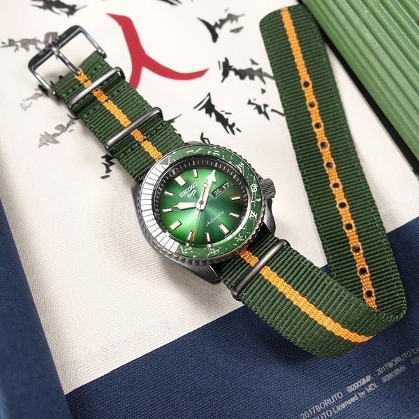 Seiko 5 Sports NARUTO BORUTO Limited Edition 6500 pcs SRPF73K1 ROCK LEE Shopee Malaysia