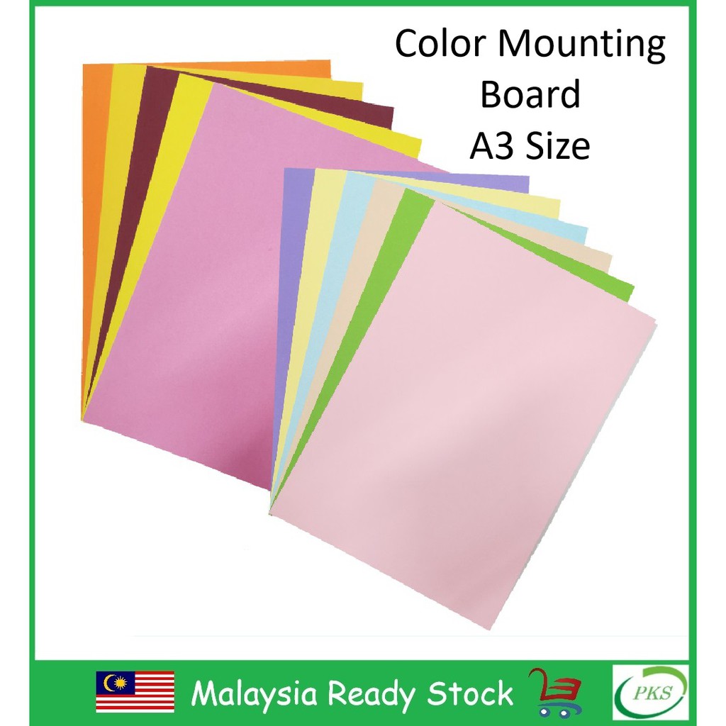 Mounting Board Colour A3 Size Shopee Malaysia