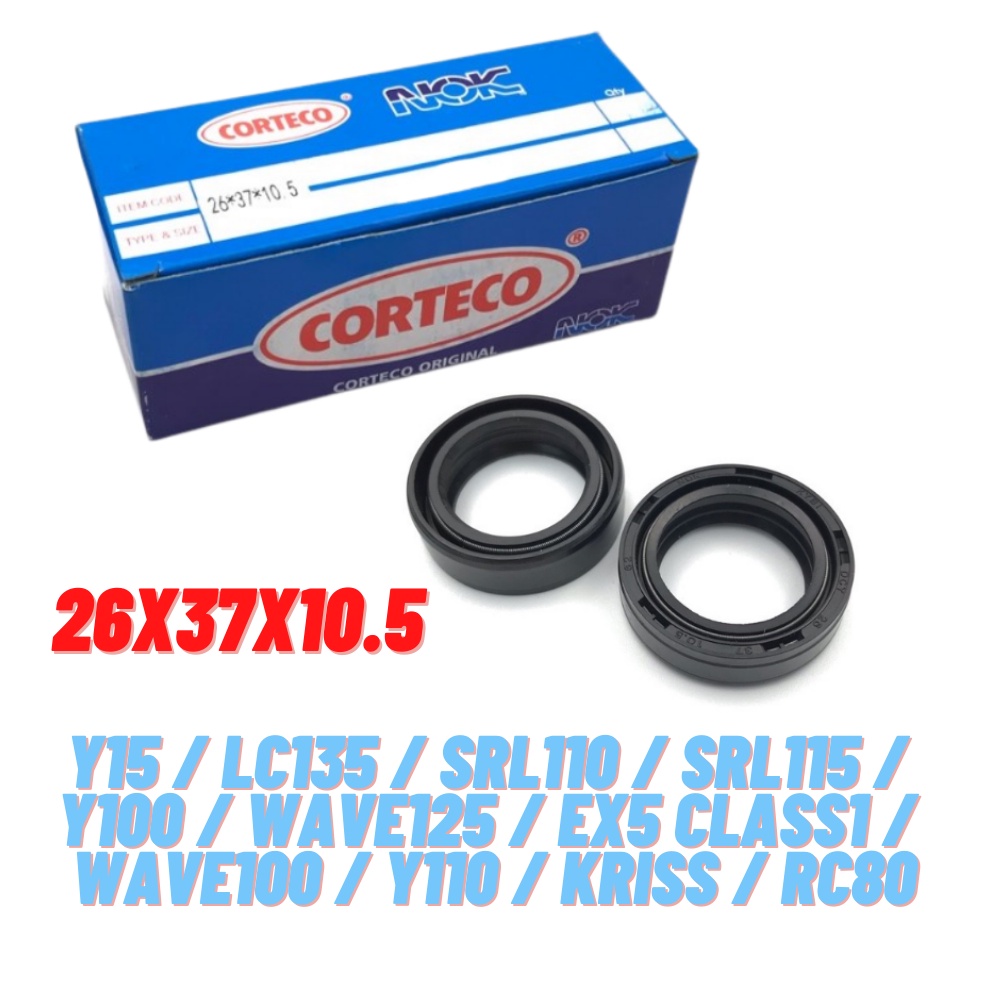 NOK FORK OIL SEAL + MINYAK FORK OIL 170ML EX5 WAVE125 DREAM RS150