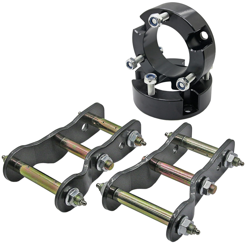 Front 3" Spacer Rear 2" Extended Shackle Suspension Lift Kits For