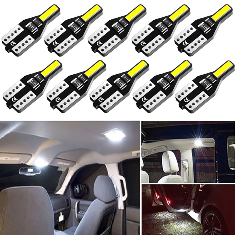 NSLUMO LED Side Marker Light Lamp Housing With T10 Bulbs – Clear Lens Fit Accord Civic CR-V Acura RSX