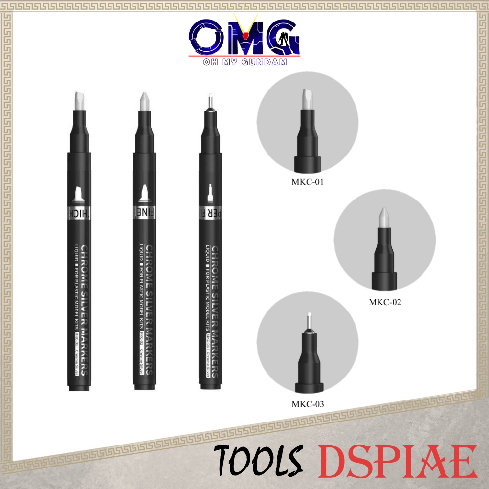 DSPIAE Gundam Marker Metallic Color Pen Set Panel Plastic Model