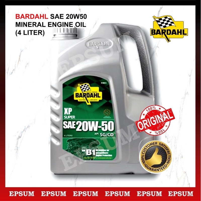 BARDAHL SUPER XP MINERAL BASED ENGINE OIL SAE 20W/50 Shopee Malaysia