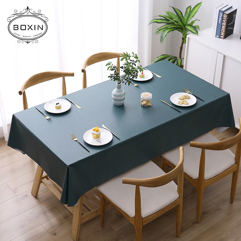 New Type Alas Meja Table Cloth Pvc Water Proof Lapik Meja Plastic Table