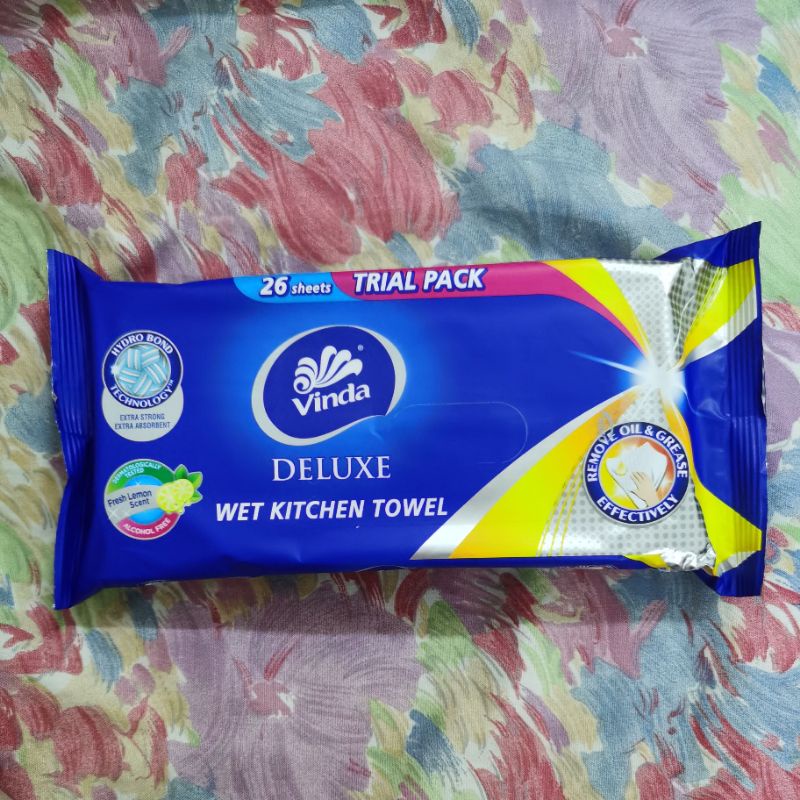 Vinda Deluxe Wet Kitchen Towel (26 sheets) Shopee Malaysia