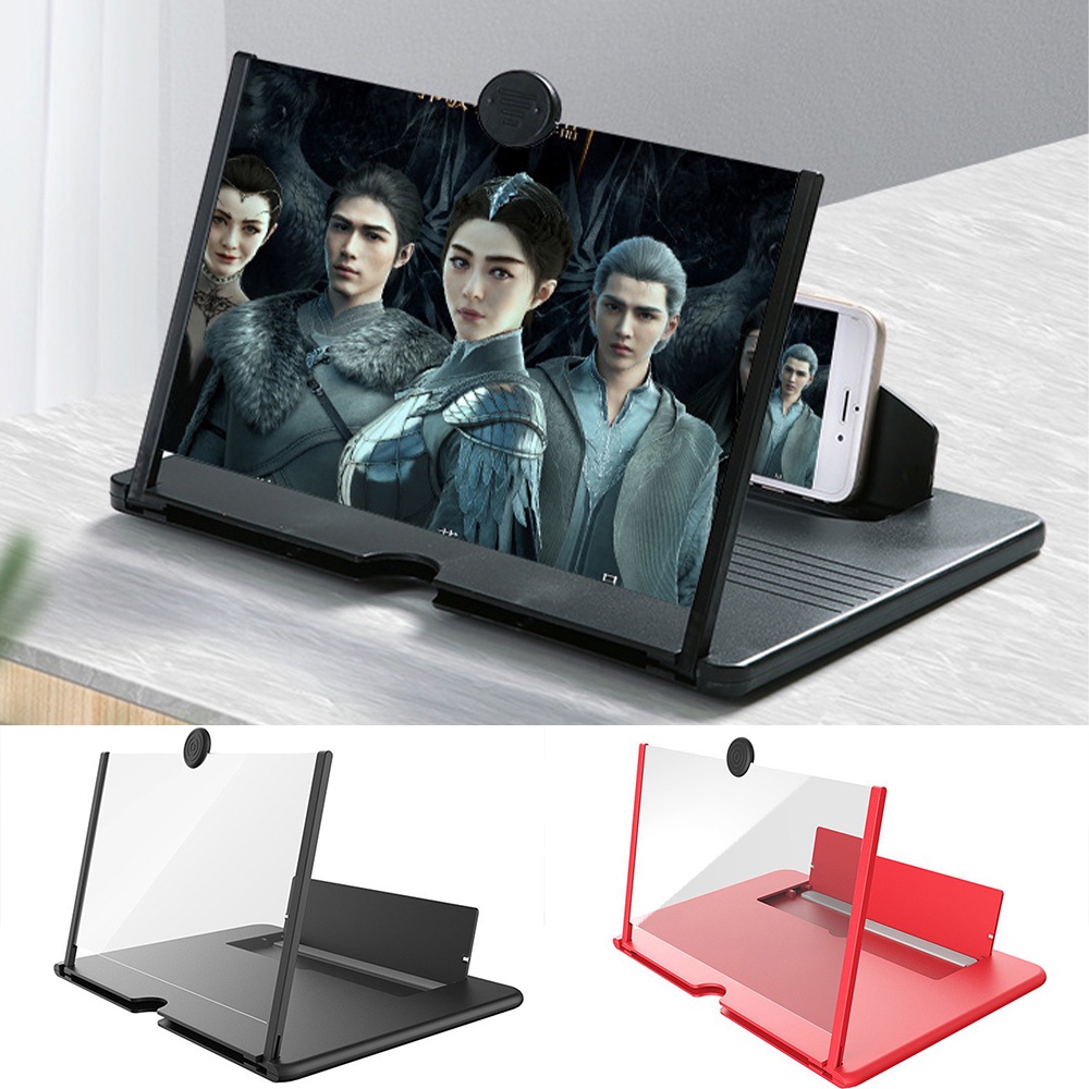 12inch 3D Mobile Phone Screen Magnifier HD Blu-ray Video Amplifier ...