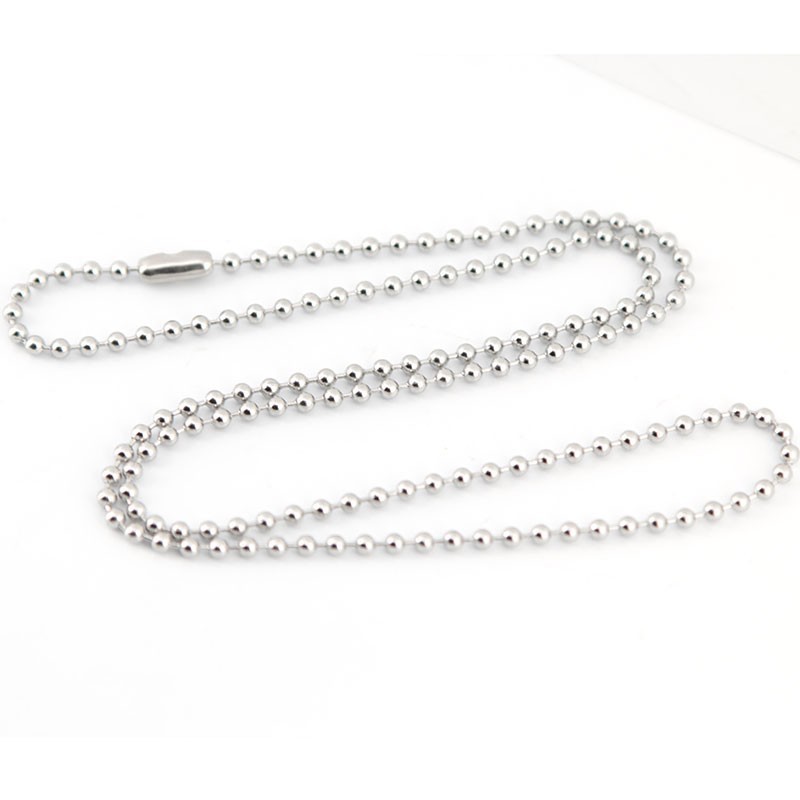 2mm Stainless Steel Ball Bead Chain Necklace Shopee Malaysia