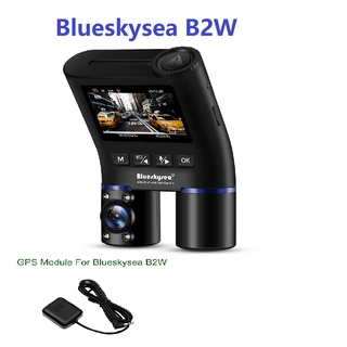Blueskysea B2W Dual Lens Dash Cam for Uber | Lyft | Taxi, Infrared Night  Vision Car Camera, Full HD 1080P Front and Rear Views