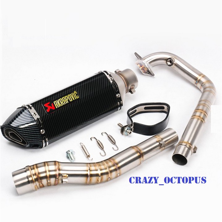 Exhaust Racing Pipe Full Set Y15ZR / RS150R Link Pipe Muffler