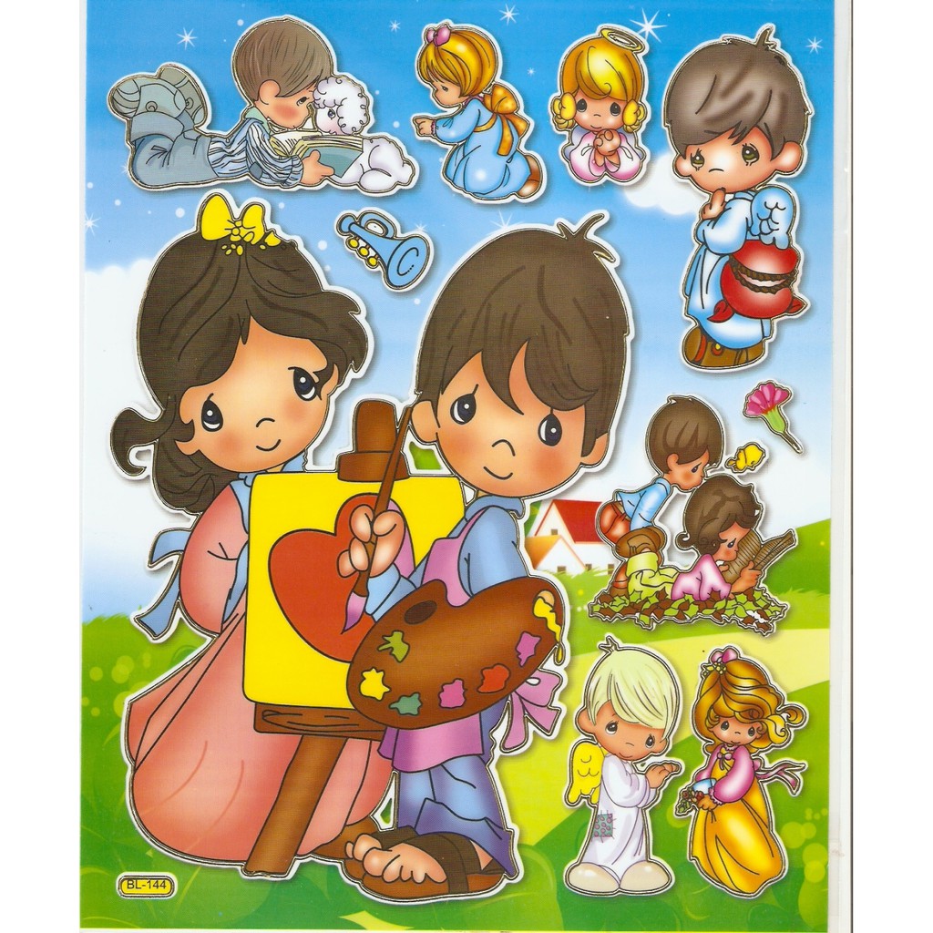 A4 Size Removeable Sticker Precious Moment Stickers Budak Lelaki ...