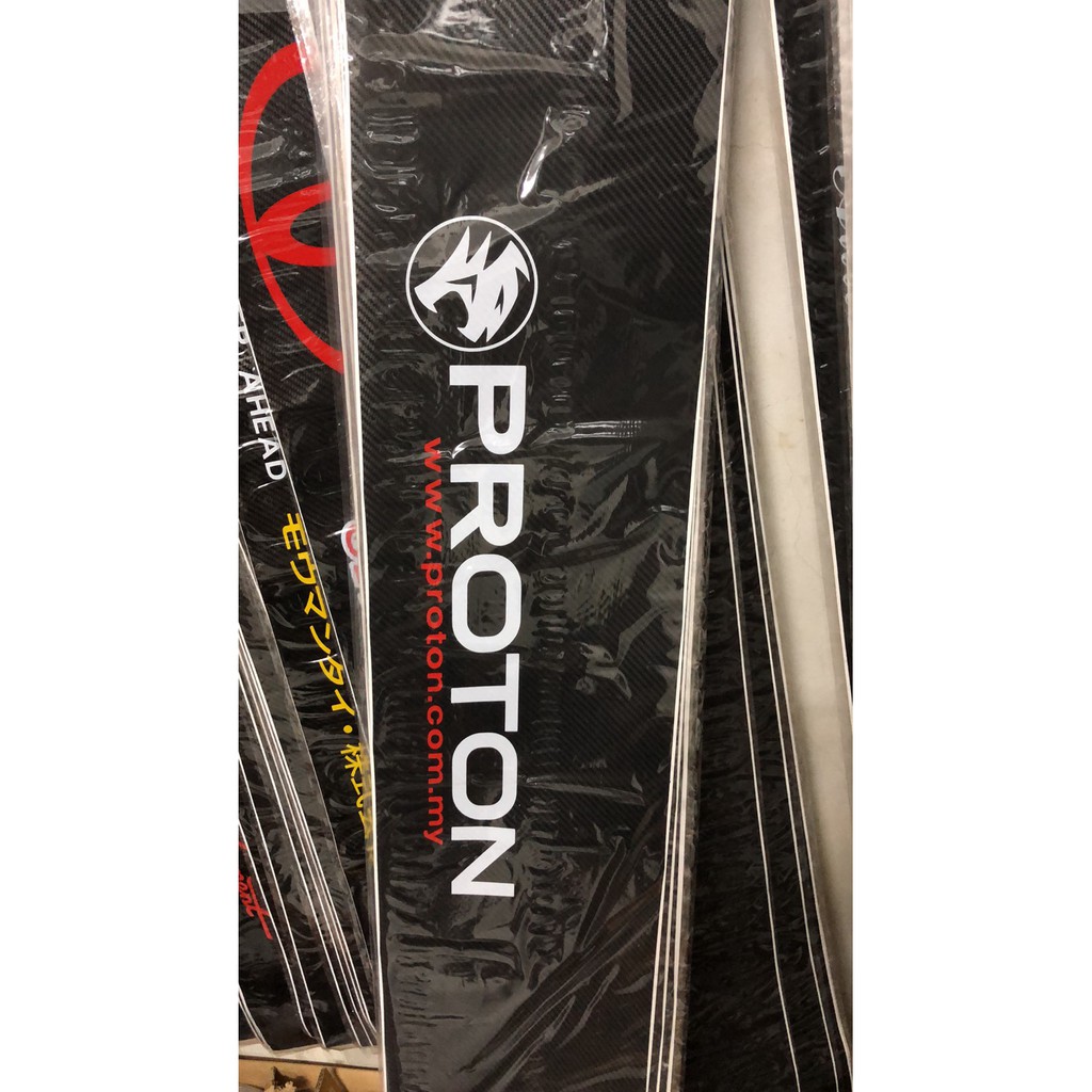 ( CARBON ) 10 Inch Front Windscreen Windshield Sticker PROTON PERODUA ...