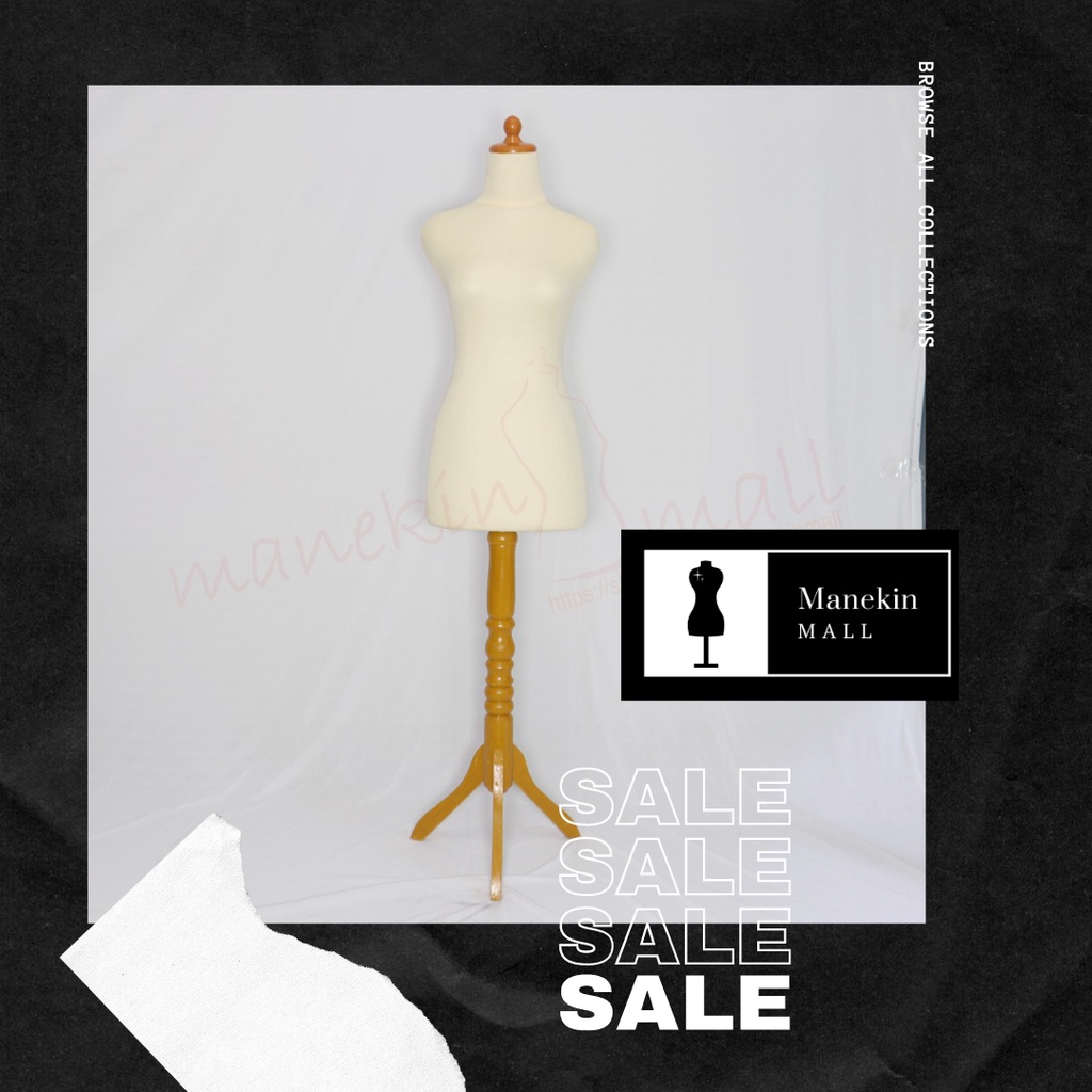 KAYU HITAM Dm Wooden Leg Female Mannequin Dress Making Dm Mannequin