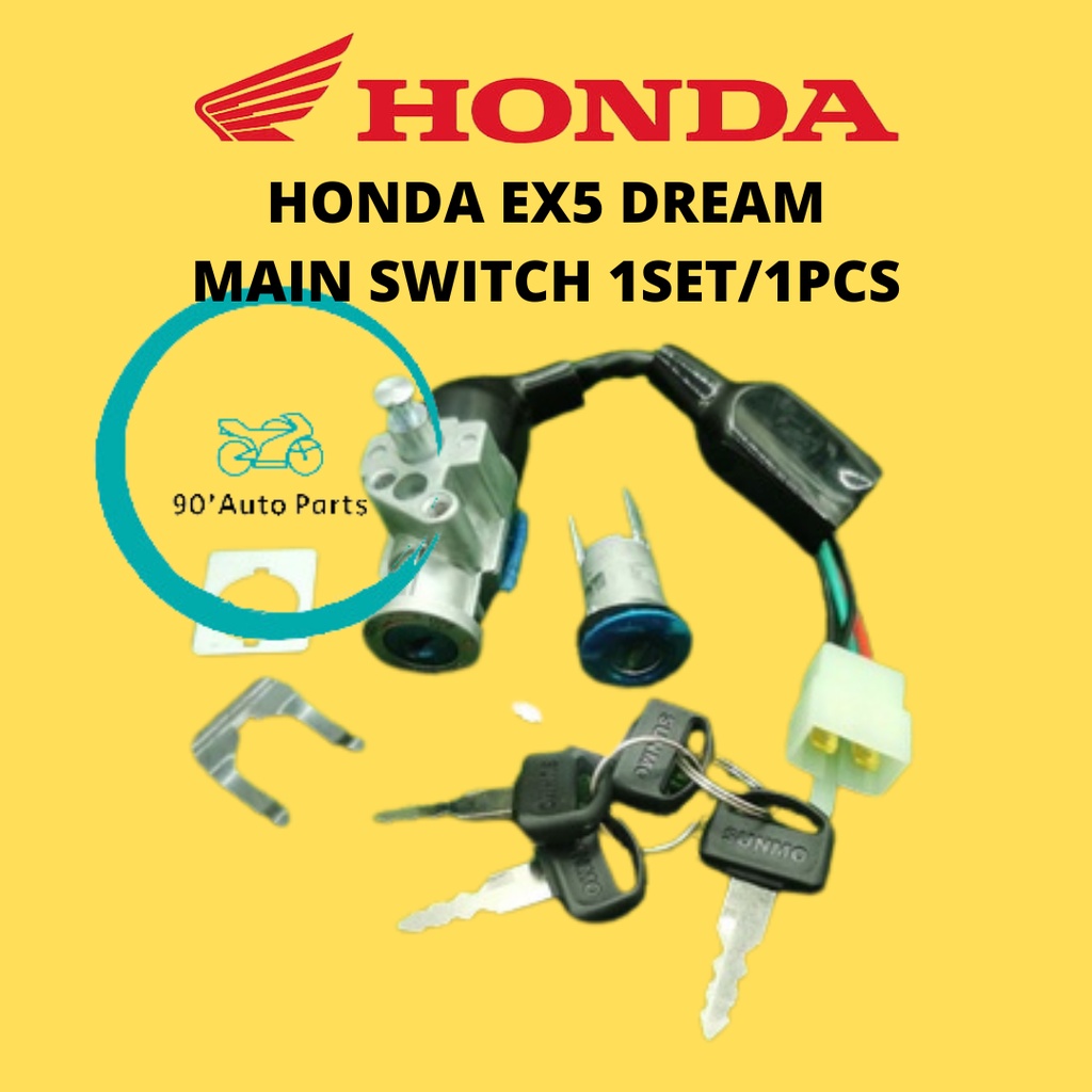 KUNCI MOTOR MAIN SWITCH HONDA EX5 HIGH POWER HONDA EX5 DREAM Shopee Malaysia