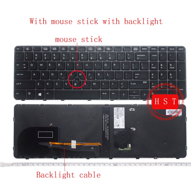 Brand New Hp Elitebook 850 G3 755 G3 Zbook 15u G3 Laptop Keyboard Shopee Malaysia 4442