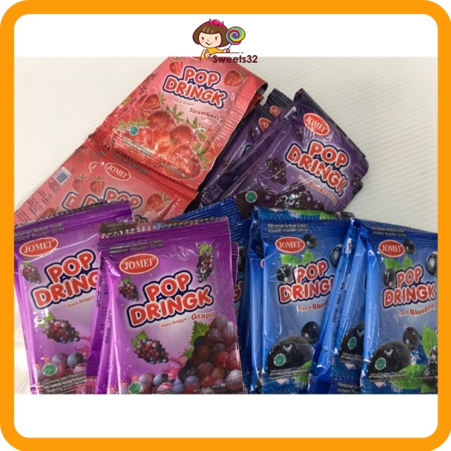 Pop Dringk Powder/Serbuk Pop Drink 40pcs (random flavour) | Shopee Malaysia