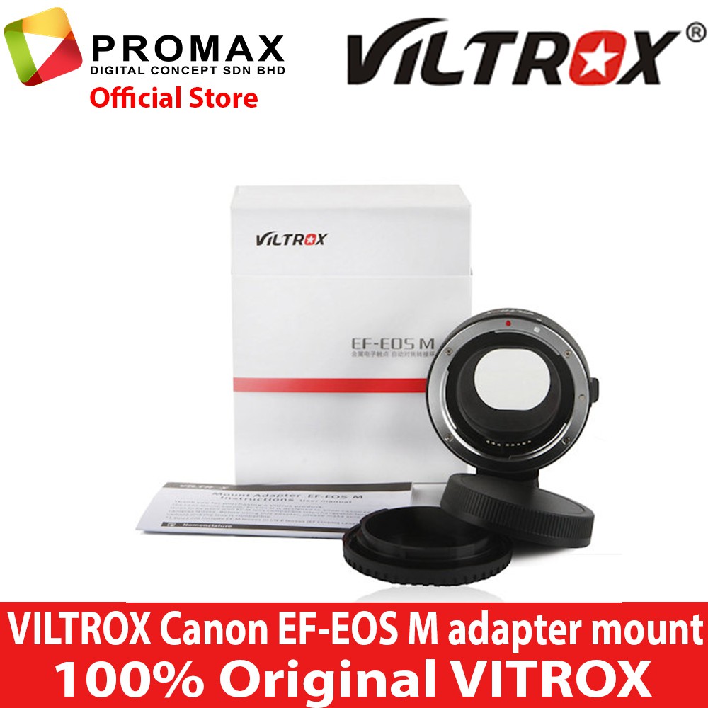VILTROX AUTO FOCUS EFEOS M adapter mount for Canon M (100 ORIGINAL