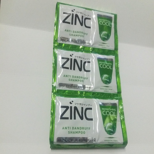 ZINC Lion Anti Dandruff Hair Shampoo 12sachet x 10ml (120ml) Anti Ketombe sampoo kisut hotel travel