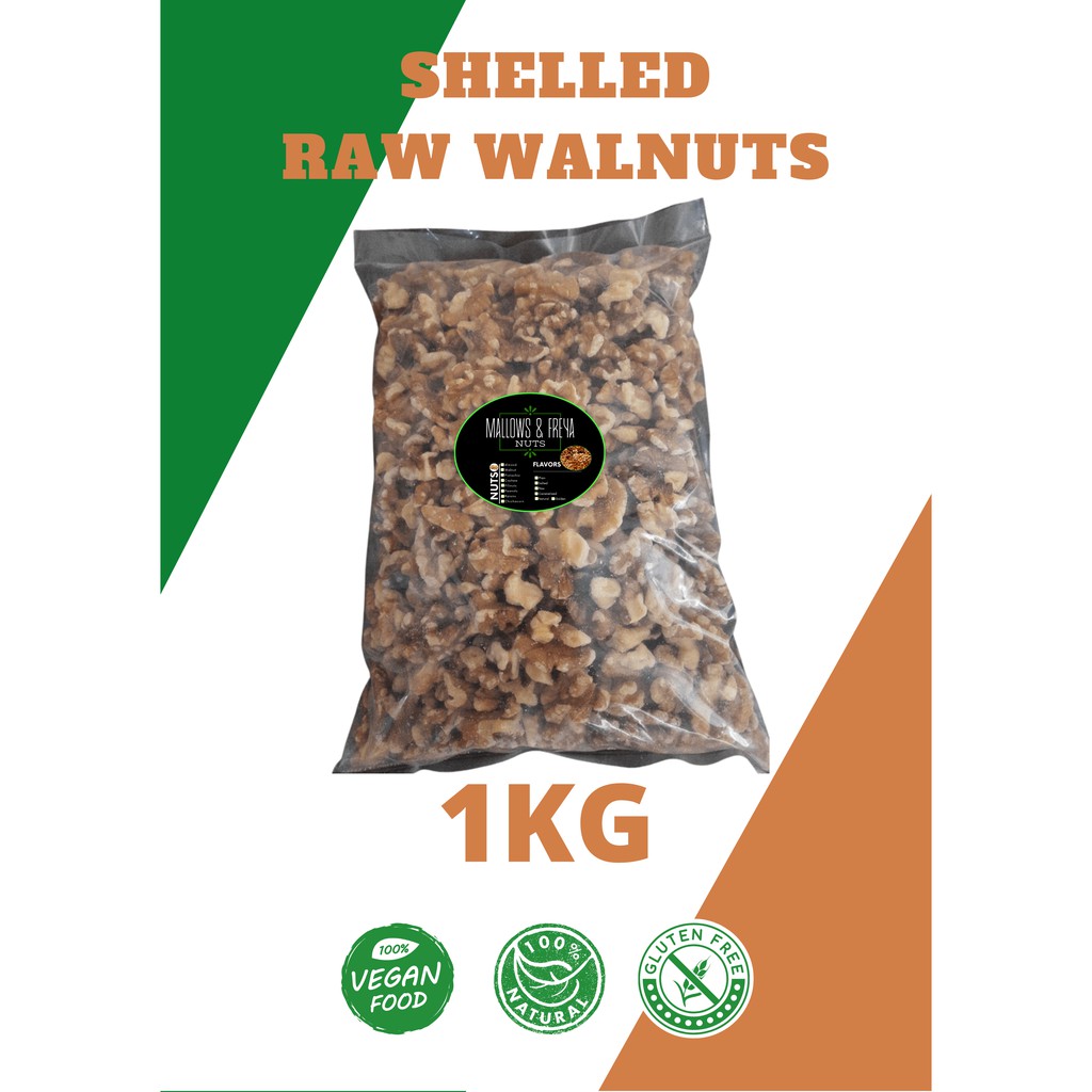 SHELLED RAW WALNUTS from USA 1KG Shopee Malaysia