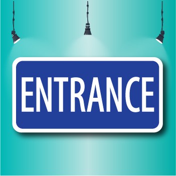 ENTRANCE PP SIGN BOARD 100X200MM.WE ACCEPT CUSTOM MAKE ORDER. | Shopee ...